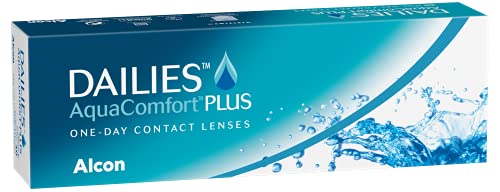 Dailies AquaComfort Plus Lentes de contacto de reemplazo diario, Pack de 30, R 8.7 mm, D 14.0 mm, -3.25 Diopt