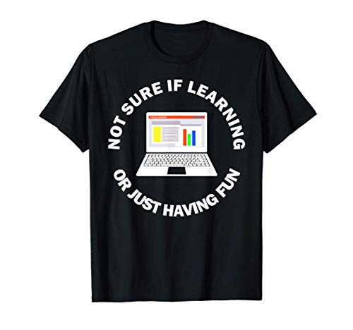 La educación a distancia Aprender en línea virtual gracioso Camiseta